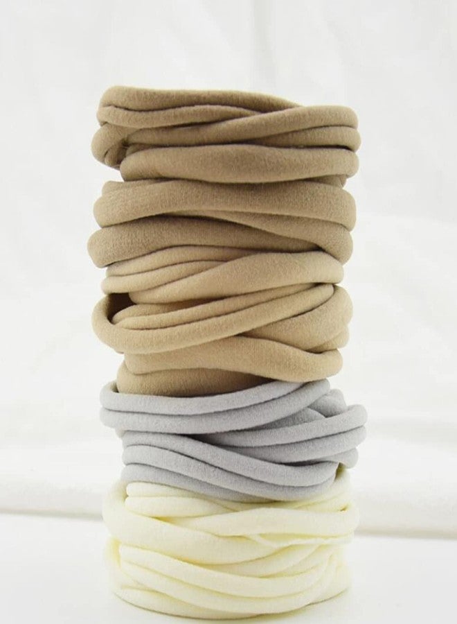 FZBNSRKO 100pcs Multi-function Super Soft High Stretchy Baby Newborn Infants Headbands,DIY Crafts Elastics,Ear Bands Loops Ties Ropes for Newborn Infant Toddler Baby Girls - Image 4