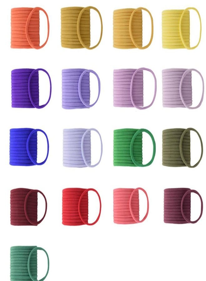 FZBNSRKO 100pcs Multi-function Super Soft High Stretchy Baby Newborn Infants Headbands,DIY Crafts Elastics,Ear Bands Loops Ties Ropes for Newborn Infant Toddler Baby Girls - Image 5