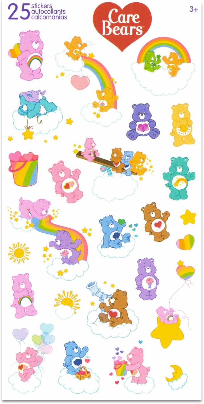 Care Bears Kitchen Decor Accessories Set - Bundle with 2 Food Platters for Parties, Family Gatherings, Birthdays, and Drinks Plus Stickers - Image 2