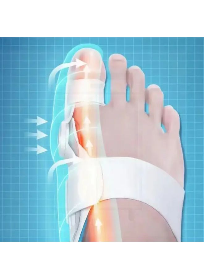 Adjustable Plantar Fasciitis Night Brace For Foot Pain Relief Gray Color - Image 2