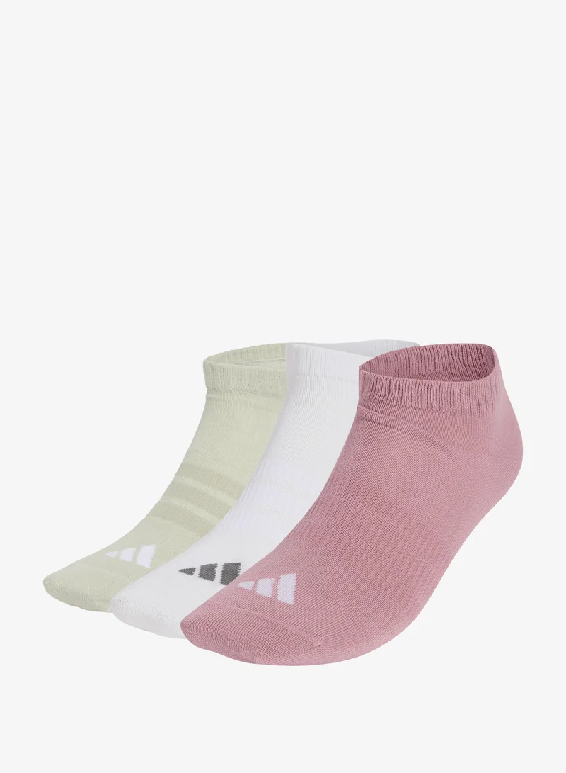 اديداس مجموعة جوارب THIN&amp;LIGHT ESSENTIALS LOW CUT SOCKS 3 PAIR PACK