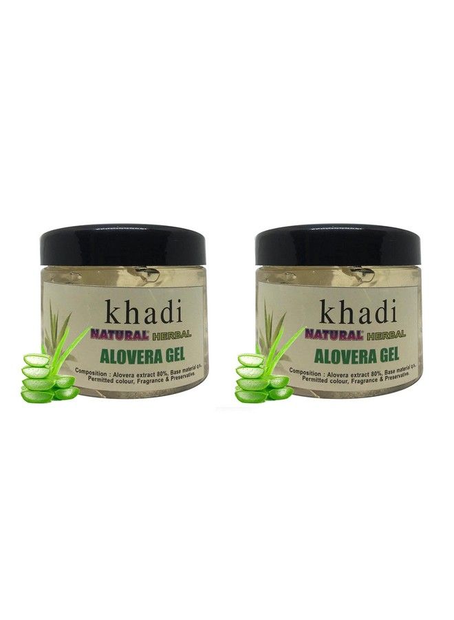 Khadi Natural Herbal Aloe Vera Gel For Face & Hair ;Anti Acne & Anti Pigmentation Anti Pimple Herbal Aloe Vera Gel For Skin Moisturizing & Nourishing 200 Ml (Pack Of 1) - Image 1