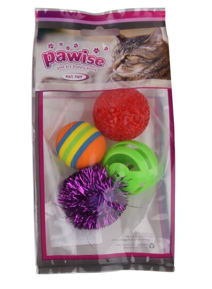 Midwest Pawise Balls Cat Toy Assorted