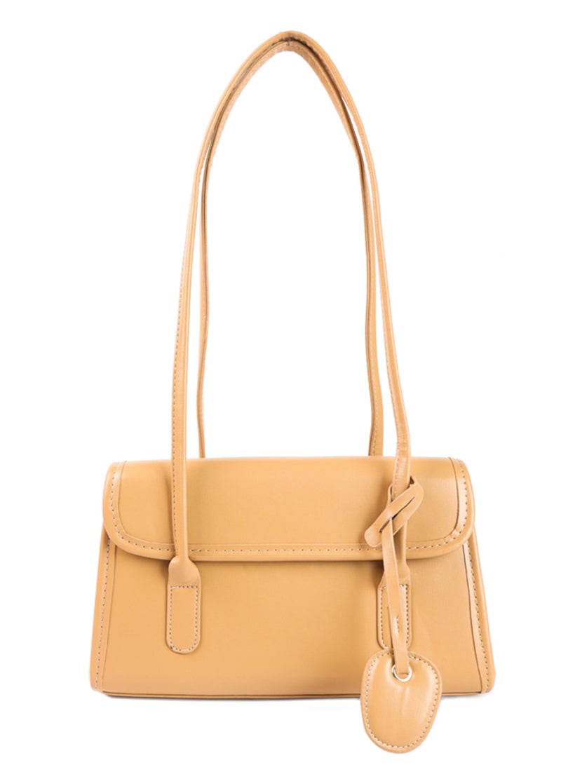 لندن راج حقيبة يد صغيرة مستطيلة أساسية باللون البيج - Image 1