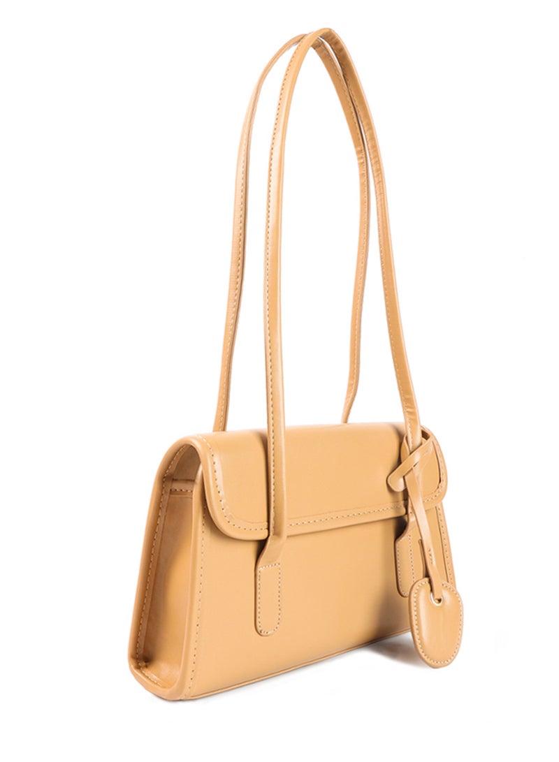 لندن راج حقيبة يد صغيرة مستطيلة أساسية باللون البيج - Image 2