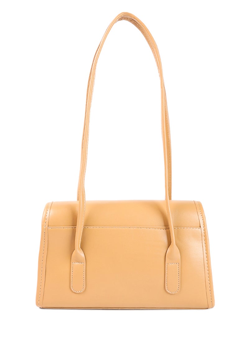 لندن راج حقيبة يد صغيرة مستطيلة أساسية باللون البيج - Image 3