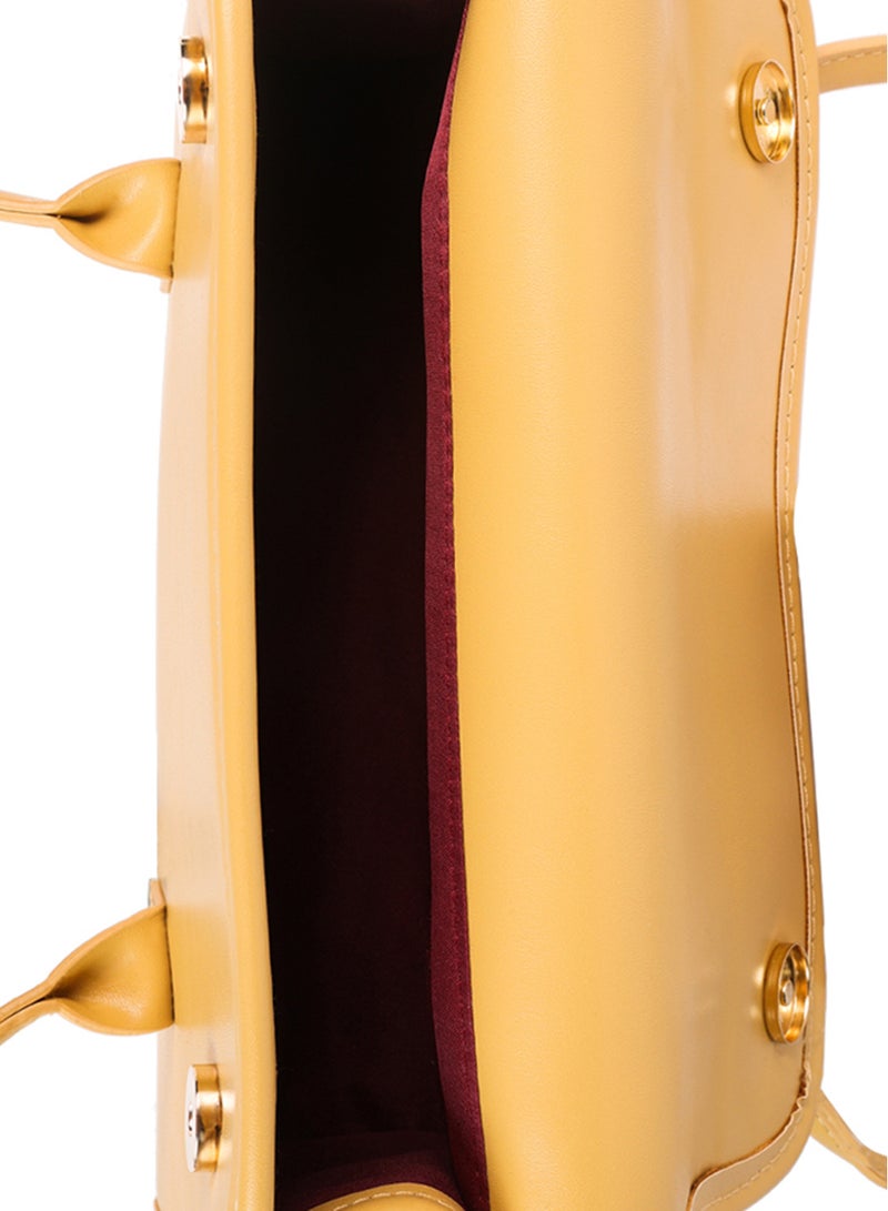 لندن راج حقيبة يد صغيرة مستطيلة أساسية باللون البيج - Image 4