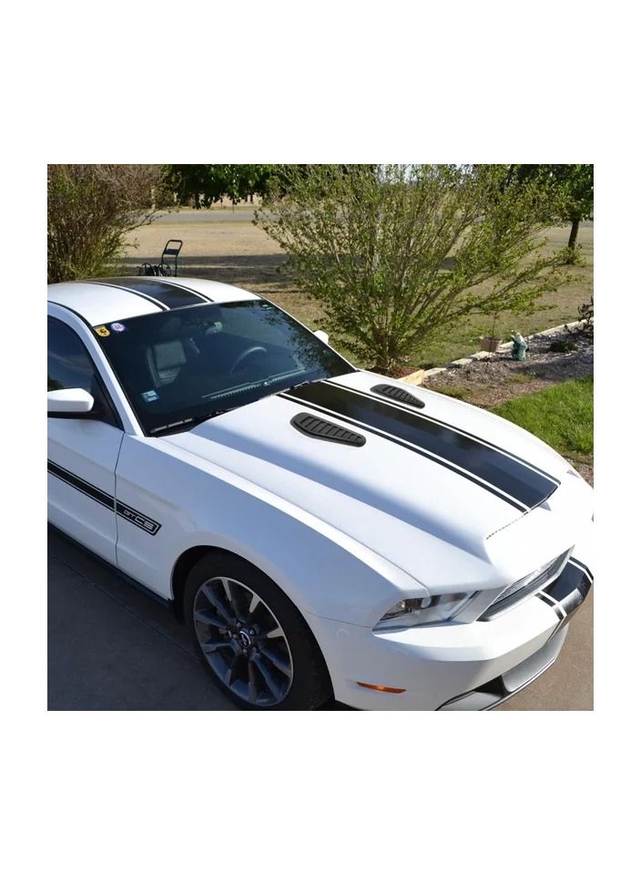 Generic 1-Pair Racing Car Hood Fender Decorative,Car Bonnet Hood Scoop Cover Trims - Image 4
