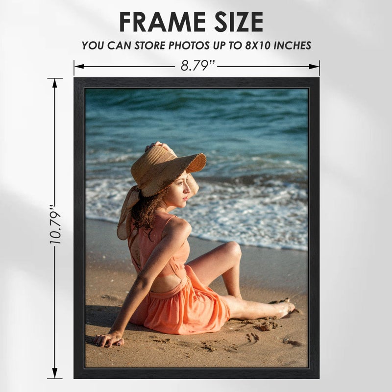Abtgt 8x10 Picture Frame Set of 18, Gallery Wall Frame Set, 8x10 Frame Bulk Set 18 Pack for Wall Mounting or Tabletop Display, Black Woodgrain - Image 3