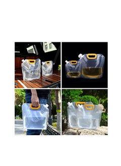 Spaceshoop Collapsible Water Container Bag Portable Outdoor Folding Storage Jug Water Carrier Reusable Grain Moisture Proof Sealed Bag Grain Storage Tank Grain Rice Food Storage Bag 5L  - Image 5