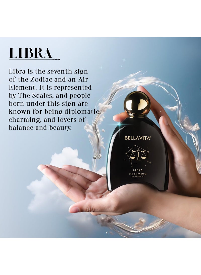 BELLAVITA BELLAVITA Zodiac Collection Libra EDP Unisex Spicy Lavender and Sandalwood Premium Long Lasting Fragrance Perfume for Men and Women 100ml  - Image 3