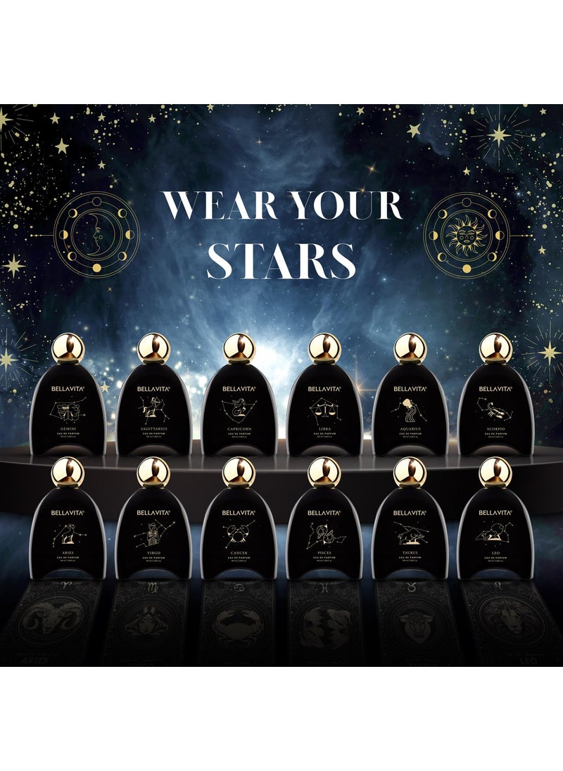 BELLAVITA BELLAVITA Zodiac Collection Libra EDP Unisex Spicy Lavender and Sandalwood Premium Long Lasting Fragrance Perfume for Men and Women 100ml  - Image 5