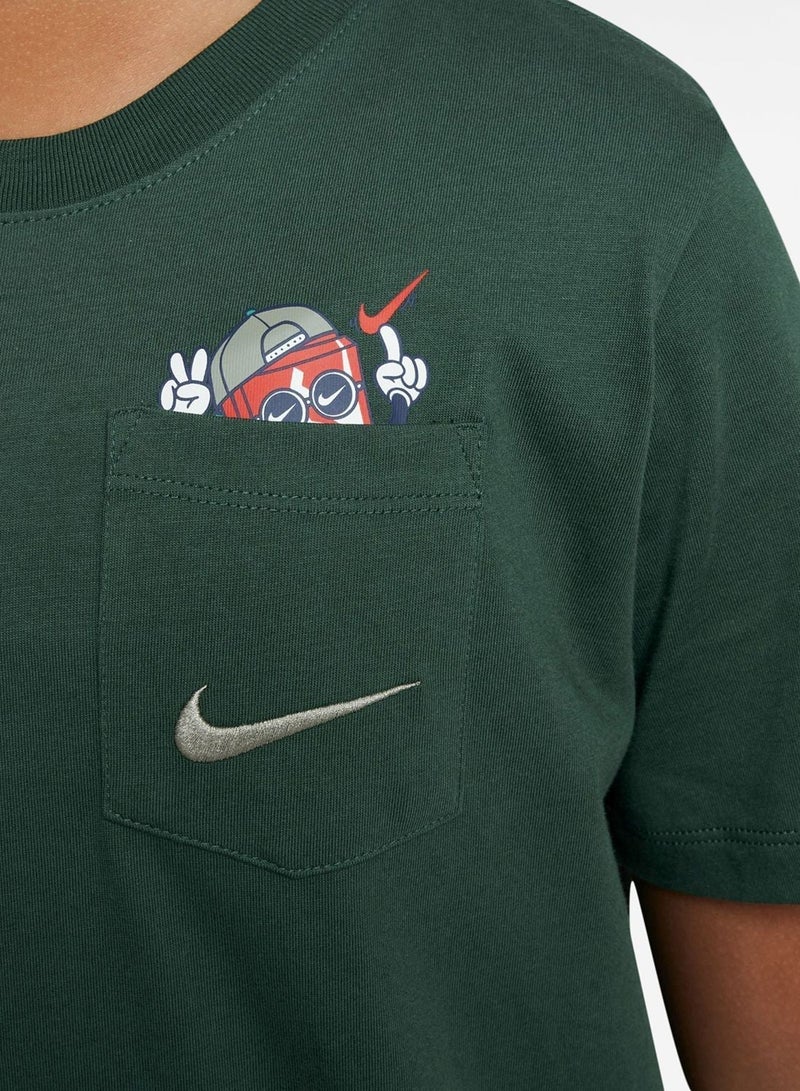 نايكي تيشيرت بوكسي بجيب - Image 3