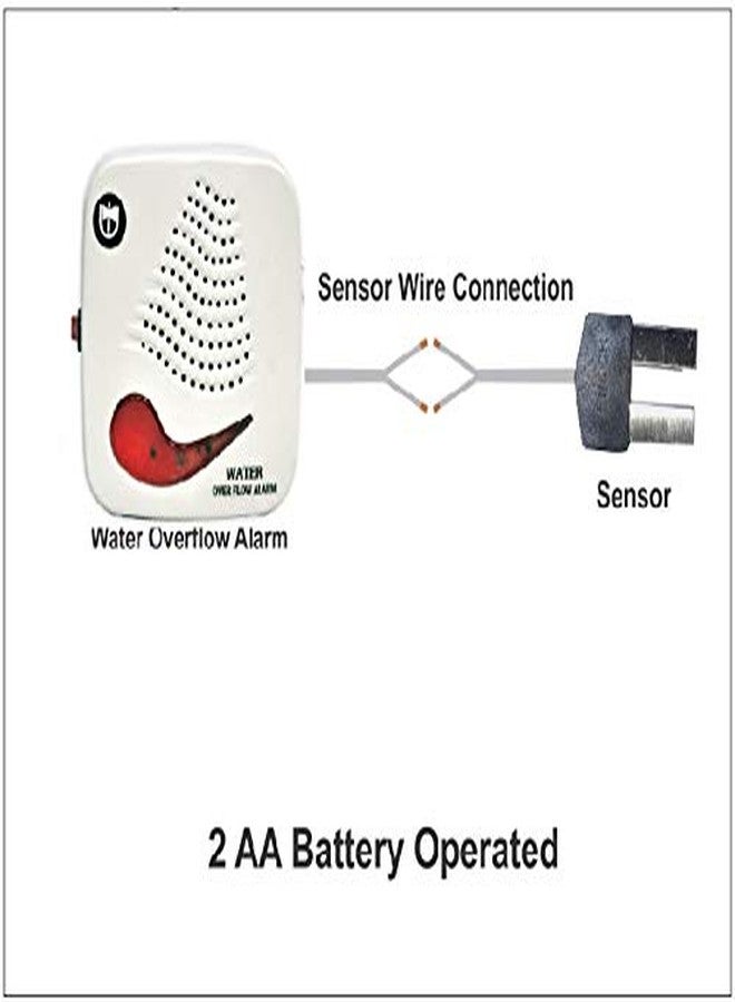 Tool Point Plastic Water Tank Overflow Alarm UW-04 DC (Standard Size, White) (Pack of 1) - Image 5