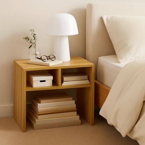 Heartily Linea Modern Wooden End Table/Side Table for Living Room & Bedroom | 17 mm Thick Engineered Wood | (Linea) - Image 2