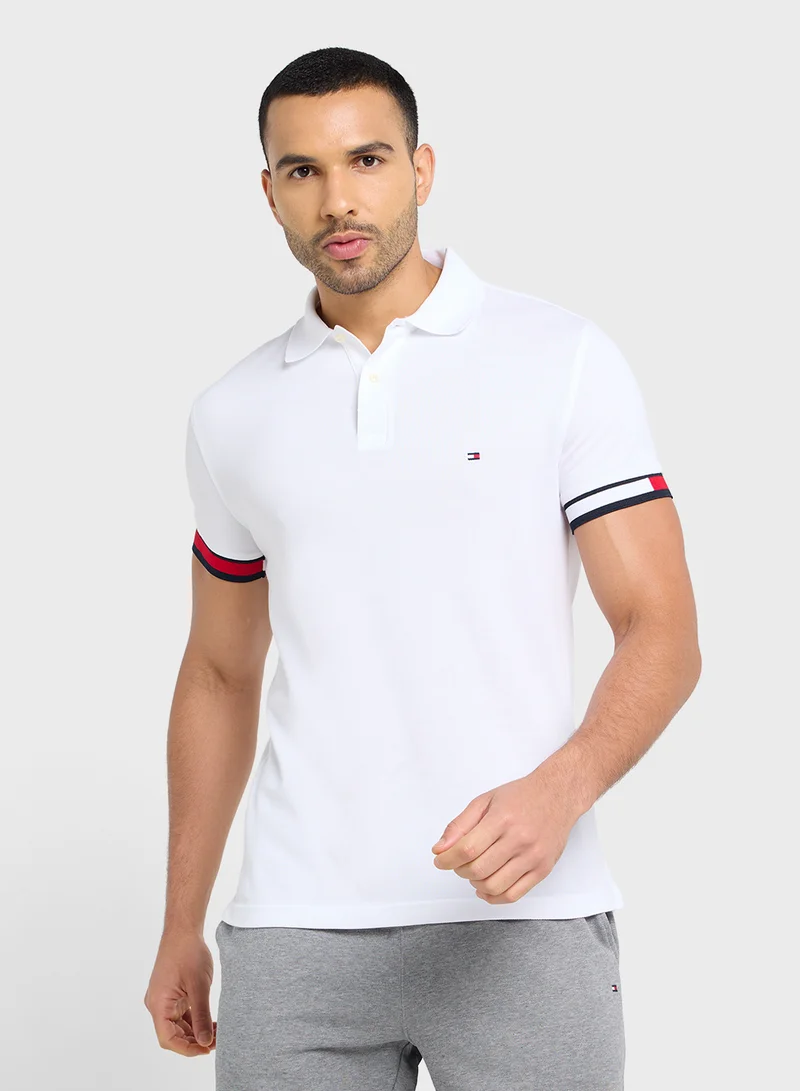 تومي هيلفيغر FLAG CUFF SLIM POLO