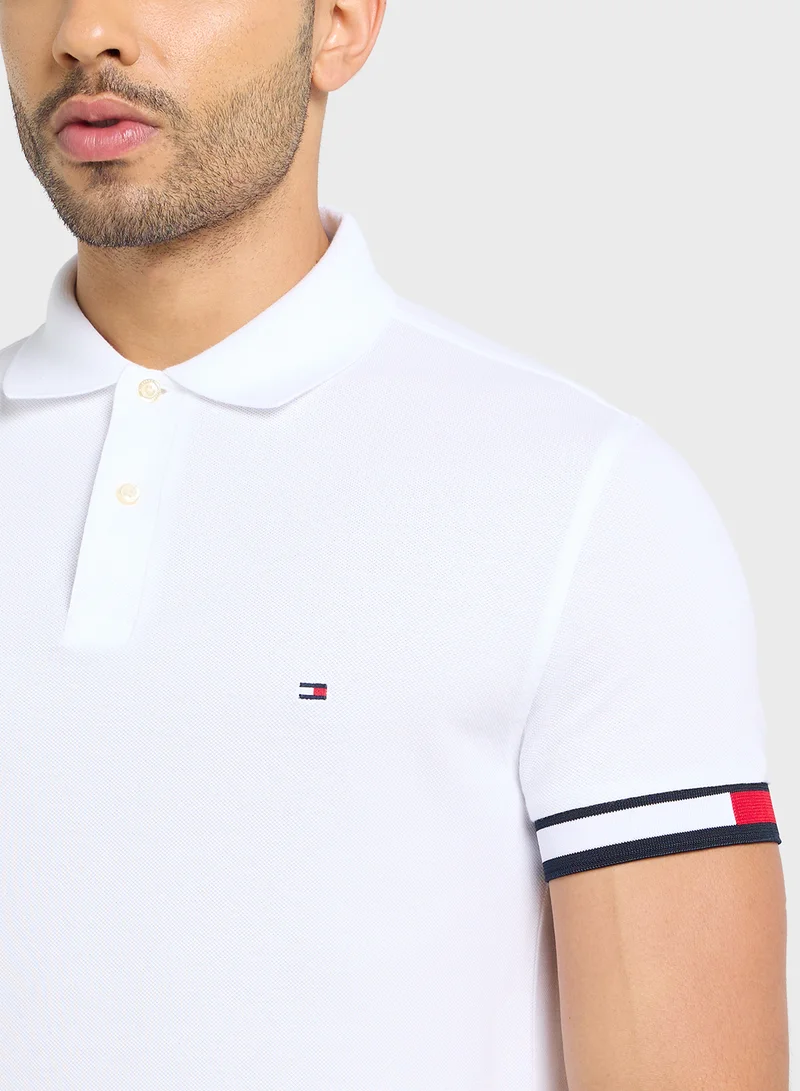 تومي هيلفيغر FLAG CUFF SLIM POLO