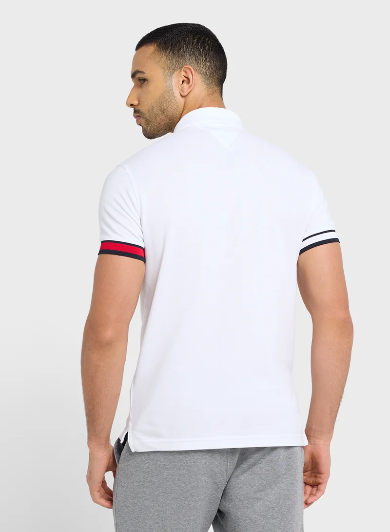 تومي هيلفيغر FLAG CUFF SLIM POLO