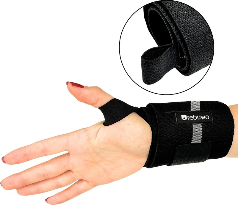 Rebuwo Fitness Weight Support Wristband Power Bracelet 2 Pieces