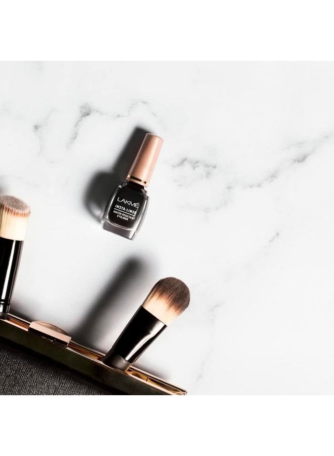 LAKME Insta Eye Liner Black Semi Matte Finish Water Resistant Long Lasting 9 Ml - Image 4