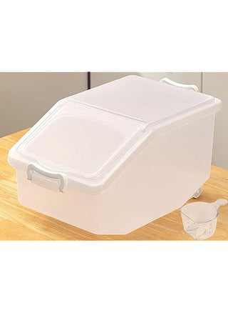 Rice Storage Container 5kg (11 lbs) - Food Storage Container with Lid, BPA Free Plastic Large Cereal Storage Box, Multifunctional Containers for Kitchen Food with Measuring Cup - pzsku/Z2B70670E933ED255C9ADZ/45/_/1719141245/09dc2a43-5337-4dfc-9826-dfa767a898a9
