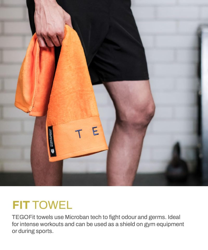 TEGO Cotton Performance Sports Towel (16 x 30 Inches) - Gym, Work Out, Fitness Towel (Pack of 1 - Sand) - Image 5