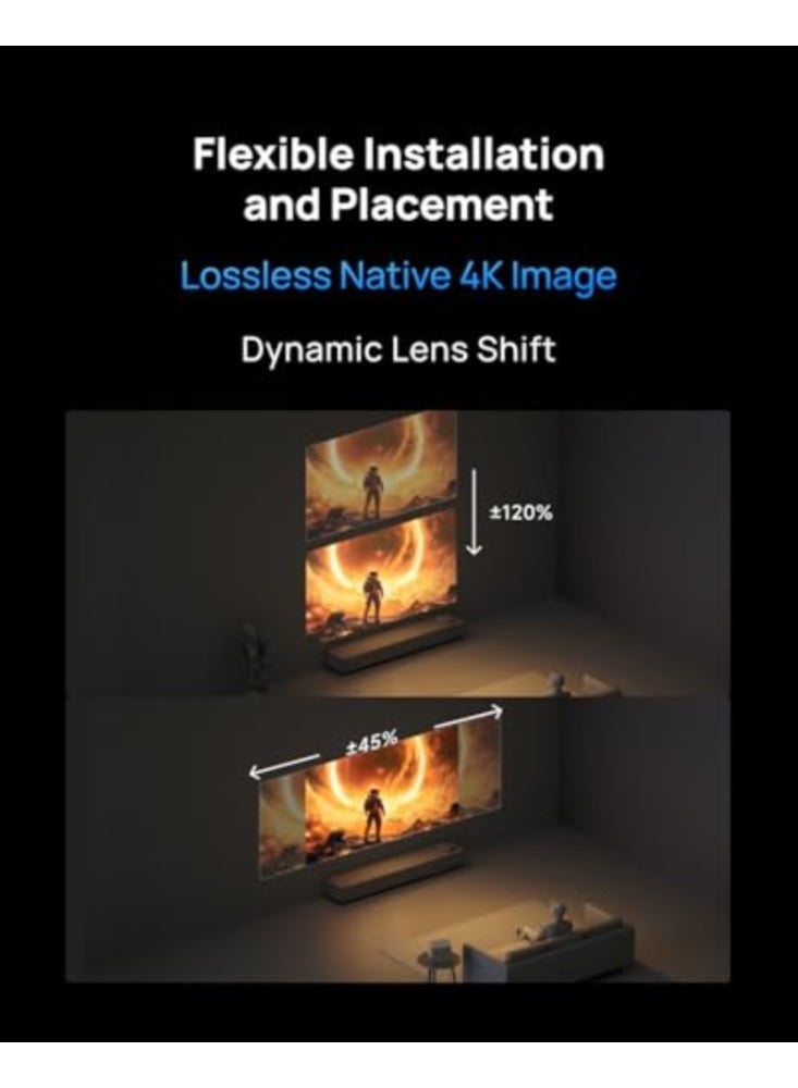 XGIMI Horizon 20 | 4K RGB Triple Laser Projector, Up to 200" Screen Size, 3200 ISO Lumens, 240Hz Gaming, Google TV Built-in, HDR10, 2X 12W Harman/Kardon Speakers, Premium Home Entertainment - Image 4
