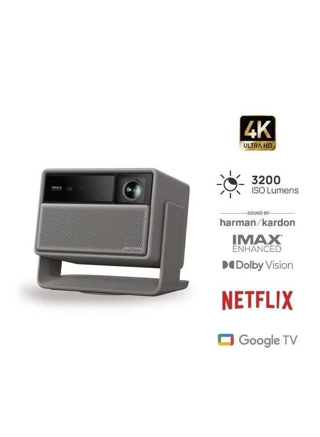 XGIMI Horizon 20 | 4K RGB Triple Laser Projector, Up to 200" Screen Size, 3200 ISO Lumens, 240Hz Gaming, Google TV Built-in, HDR10, 2X 12W Harman/Kardon Speakers, Premium Home Entertainment