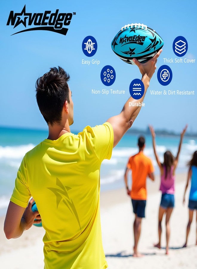 كرة قدم مائية نوفا إيدج هايدرو (عبوة من قطعتين) - كرة قدم مقاومة للماء مقاس 9.25 بوصة مع أربطة مزدوجة، كرة خفيفة الوزن ذات قبضة محكمة للأطفال والمراهقين والبالغين - مثالية للشاطئ والبحيرة والألعاب الخارجية - Image 4