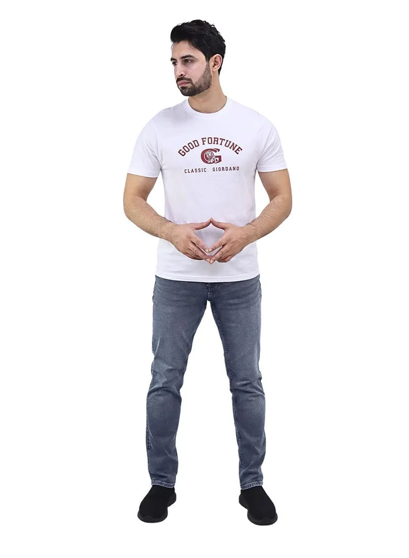 GIORDANO Men's Cotton Jersey Print Tee (AI TEE)