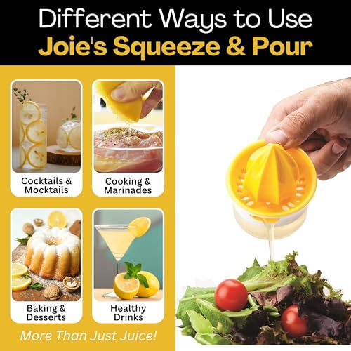 Joie Kitchen Gadgets Joie Squeeze and Pour Juicer Reamer, 10tsp, Yellow - Image 4