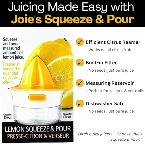 Joie Kitchen Gadgets Joie Squeeze and Pour Juicer Reamer, 10tsp, Yellow - Image 2