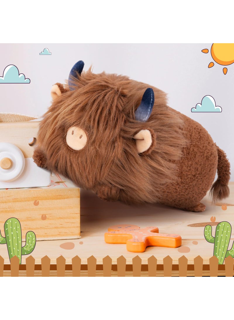 Mewaii Mewaii Cute Highland Cow Plush  Kawaii Plushies Cow Stuffed Animal  Highland Cow Toy Pillow  Soft Squishy Gifts for Girls (16 Inch)  - Image 4