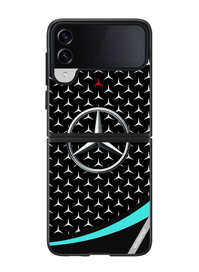 VR CREATIVE Protective Case Cover For Samsung Galaxy Z Flip4 Mercedes Amg Petronas F1 Design Multicolour  - Image 1