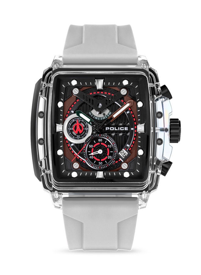 POLICE Men Clout Quartz Multi-Function Watch with TR90 Case & Four Distinct Straps, 43mm - Image 4