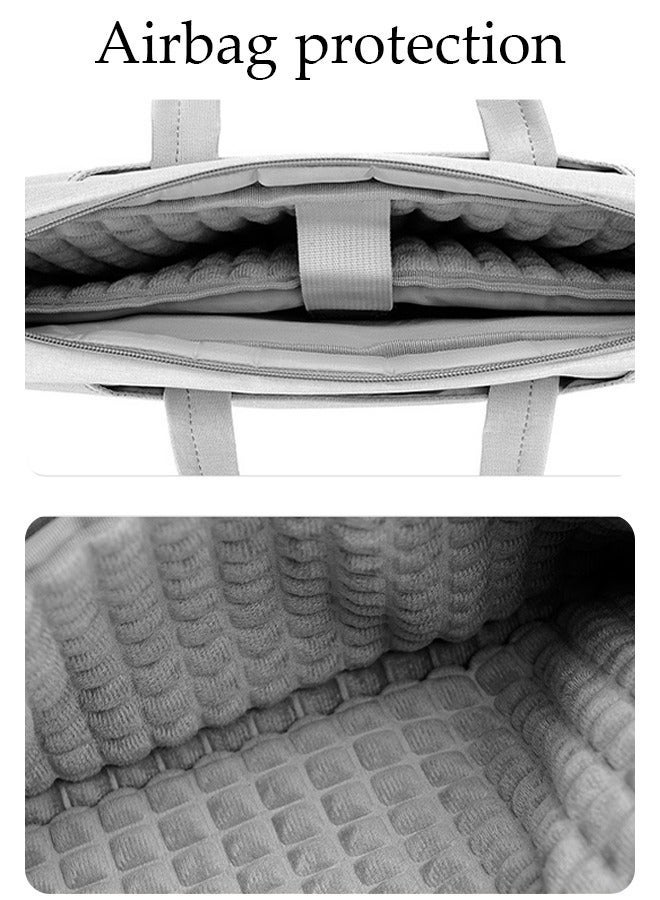 DUNISO 15.6 Inch Laptop Bag with Multi Compartment Lightweight Laptop Hand Bag Crossbody Bag Travel Business Briefcase Water-Resistant Dust-proof Shoulder Messenger Bag for Men and Women Work Office - Image 4