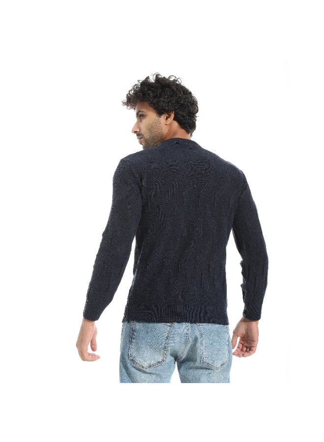 سيزار بلوفر صوف سادة  رجالي - Image 3