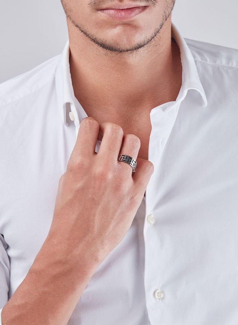 غاي لاروش خاتم غي لاروش من الستانلس ستيل للرجال Sz 58 ، 4TR007AQ-58 - Image 3