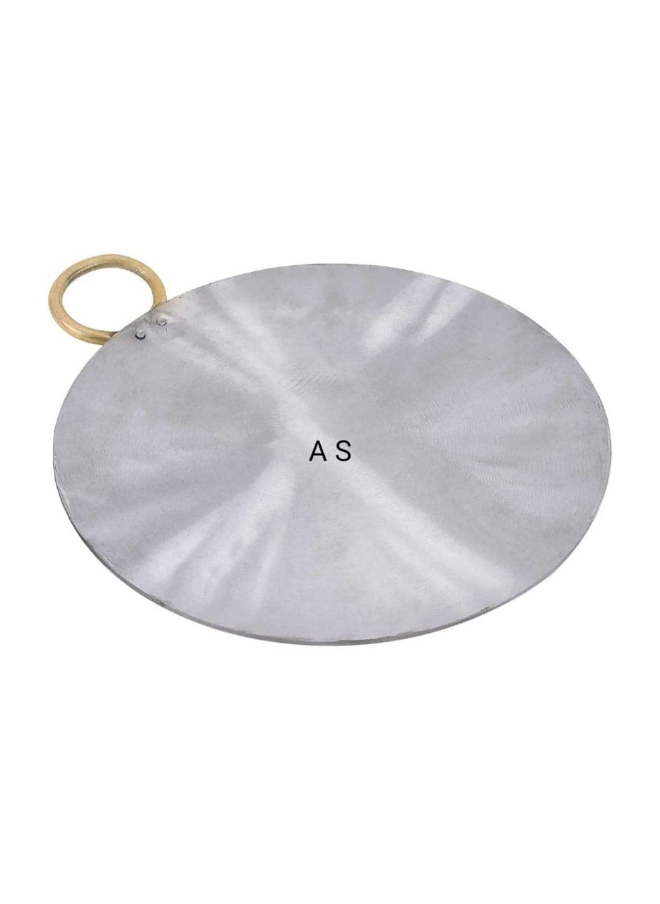 AS A S Traditional Pure cast Iron Dosa tawachilla panuttapam tawa for Making dosa uttapamchillaetc with HandleRound Free 1 Stainless Steel Spatula 15 INCH 38 CM  - Image 3