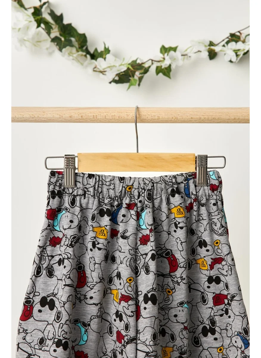 Babygiz Multi-Colored Girls' Elastic Waist Pocket Soft Comfortable Lightweight Cotton Patterned Combed Cotton Shorts