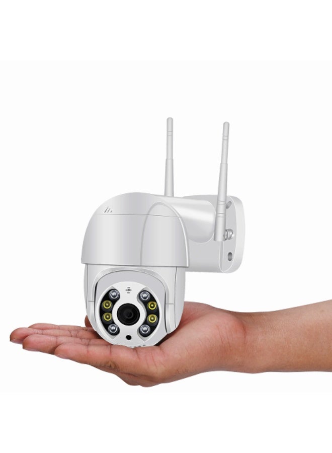 كاميرا مراقبة خارجية لاسلكية عالية الدقة 4K - مزودة بتقنية واي فاي PTZ للمراقبة مع خاصية التتبع التلقائي، وصوت ثنائي الاتجاه، ورؤية ليلية - Image 2