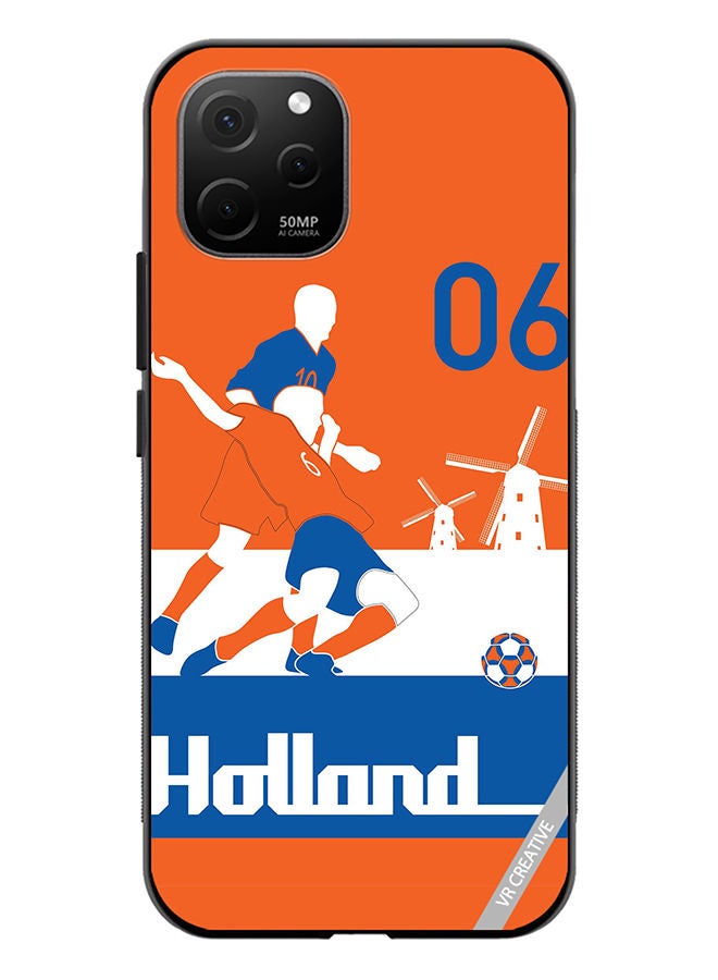 VR CREATIVE Protective Case Cover For Huawei Nova Y61 Holland Football Soccer Players Design Multicolour - Image 1