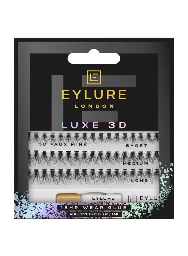 Eylure Luxe 3D Individual Lashes - Image 1