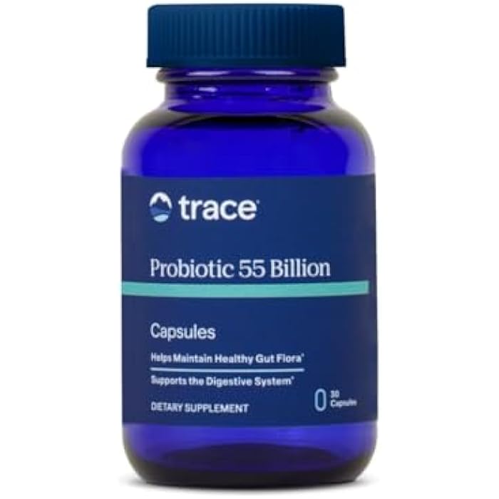Trace Minerals Probiotic 55 Billion - High-Potency Probiotic for Small & Large Intestine Support - Age-Related Gut Support - Delayed Release Technology - Gluten-Free - 30 Count (30 Servings) - Image 1
