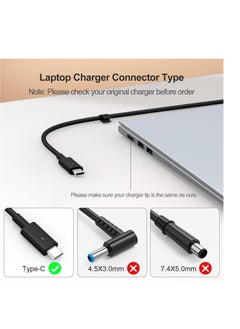 Generic 130W USB C Laptop Charger for Dell XPS 15 16 17 9575 2-in-1 9500 9530 9700 9730 Precision 3490 5490 5550 5750 5770 3560 Latitude 7410 7310 7210 9410 Type C AC Adapter 5420 5520 5510, Black  - Image 2