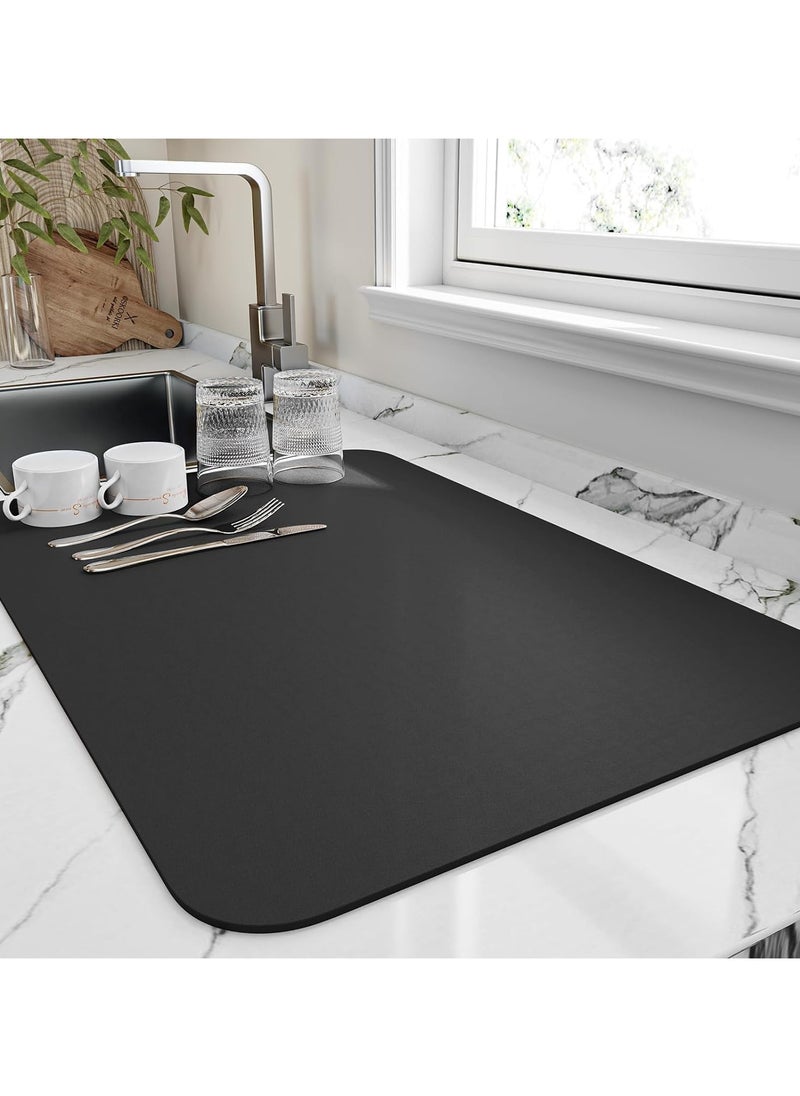 Generic Kitchen Mat, Dish Drying Mat, Anti-Slip Coffee Mat, 60L x 40W, 3.5mm Thickness, High Absorbent Mat for Kitchen Counter, Drying Mat for Dishes  - Image 1