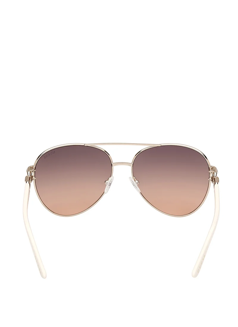 جس Metal Shaped Sunglasses