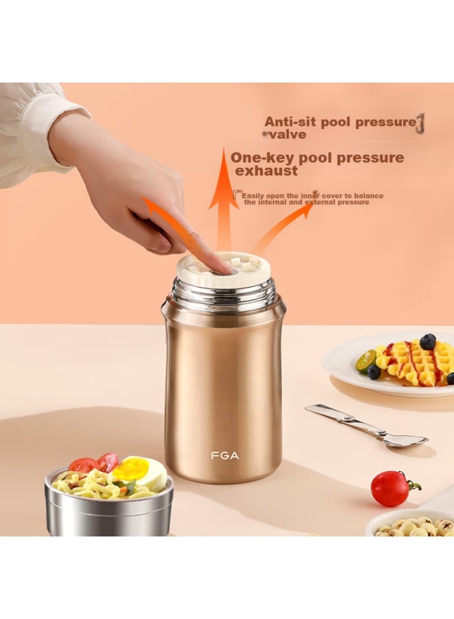 Fga Fuguang Insulated Food Jar, 304 Stainless Steel, Large Capacity, Thermal Container, Rice Cooker, Soup Pot, Lunch Box, Porridge Jar - 1l - Image 3