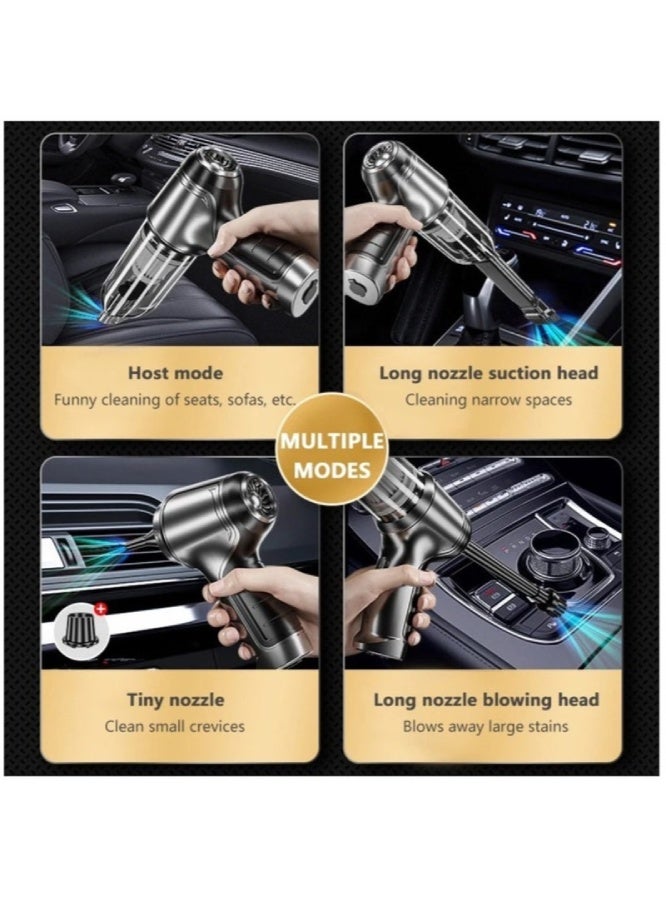 AROAQ Portable Handheld Car Vacuum Cleaner 95000 Pa Powerful Cordless Vacuum Cleaner Cleaning Tools Accessories (With 1 Filter ) - Image 2