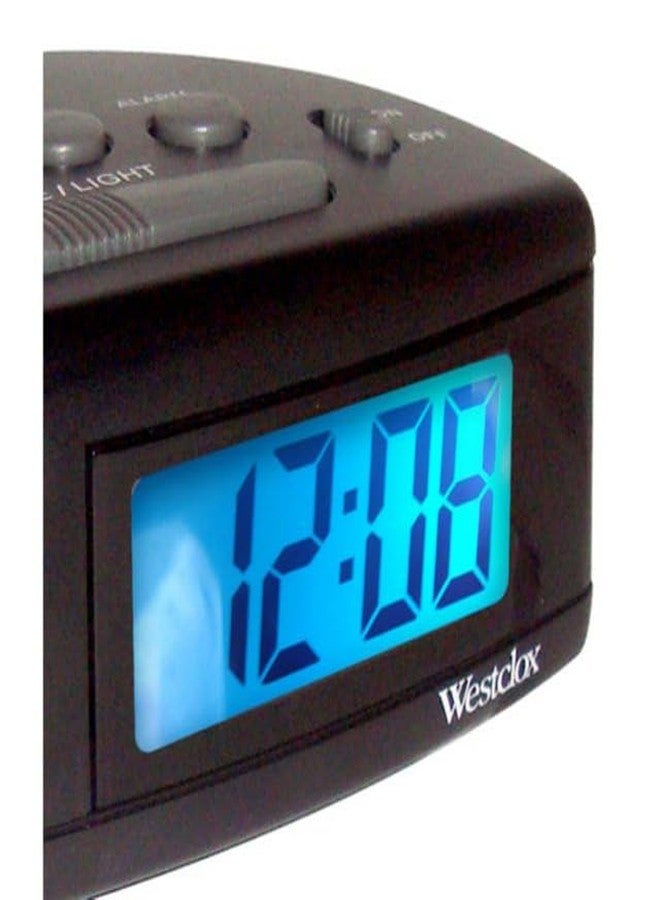 Westclox Extra Loud Alarm Clock for Heavy Sleepers, Easy-to-Read LCD Display with Adjustable Alarm and Snooze (Black) - Image 3
